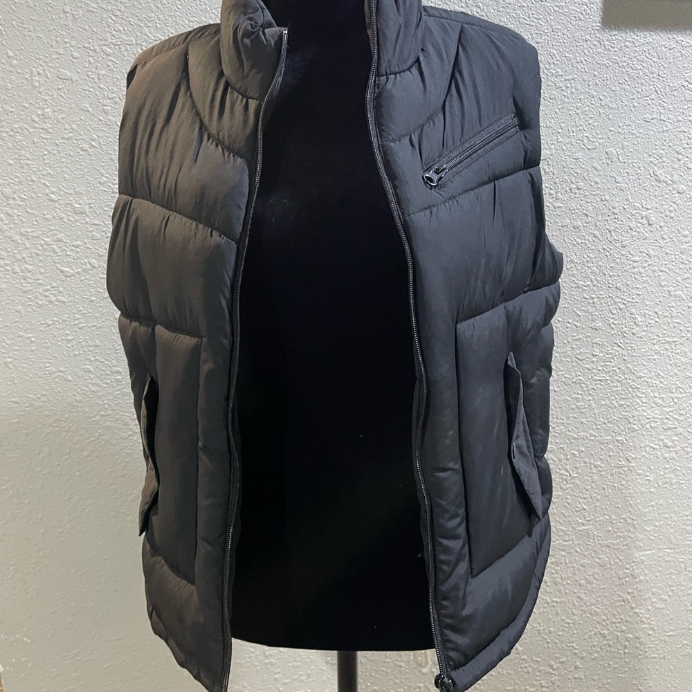 Arizona Jean Company Black Quilted Vest